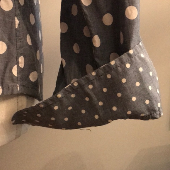 Banana Republic chambray polkadot oxford - Picture 3 of 4